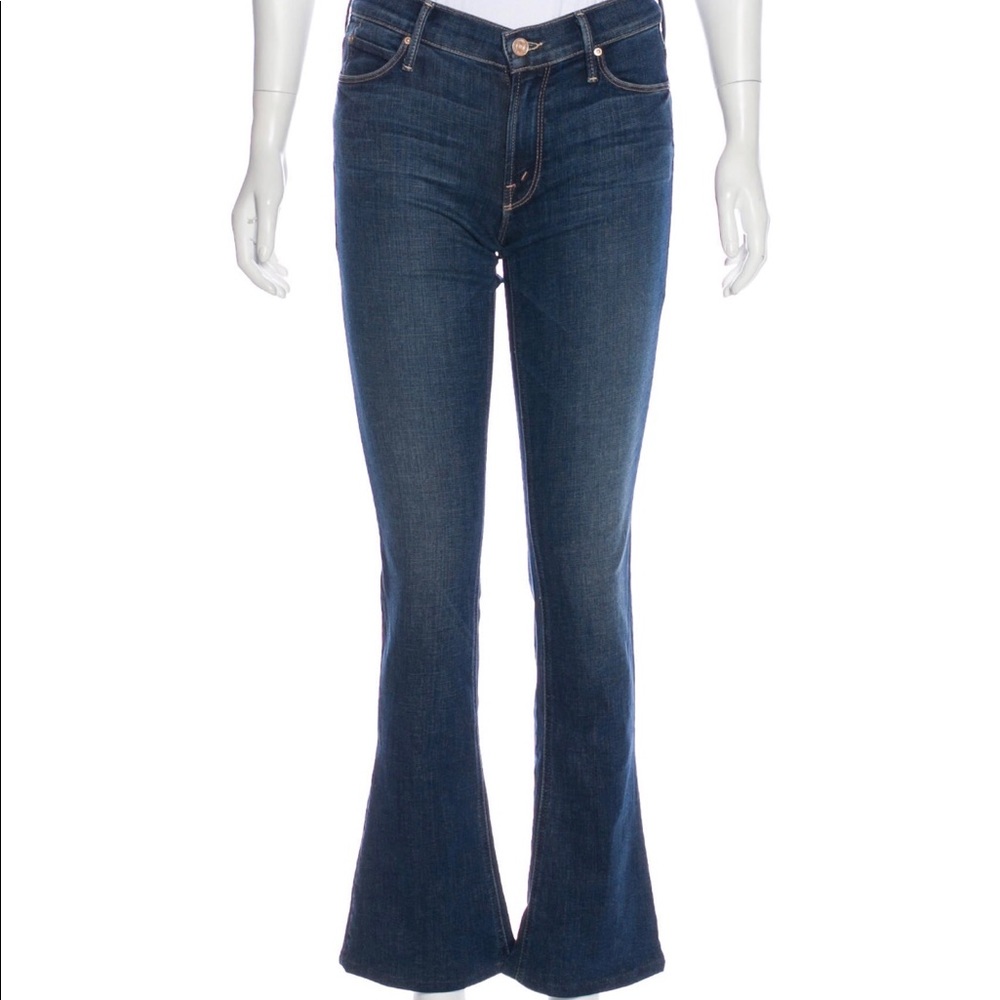 Mother Mid-rise Flared Jeans
